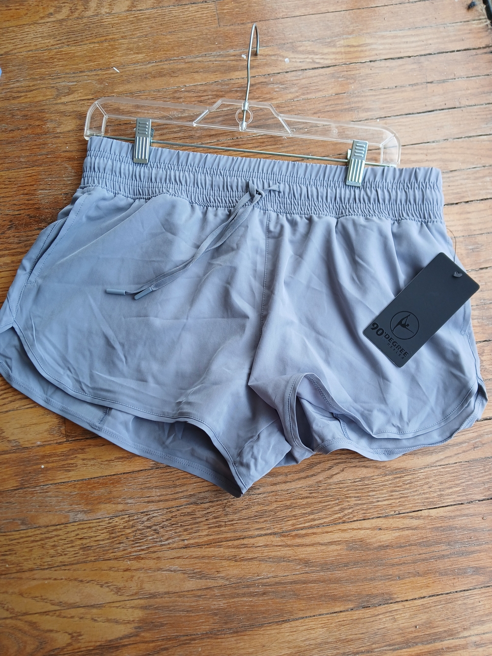 90 Degree By Reflex Women's Athletic Shorts in Gray